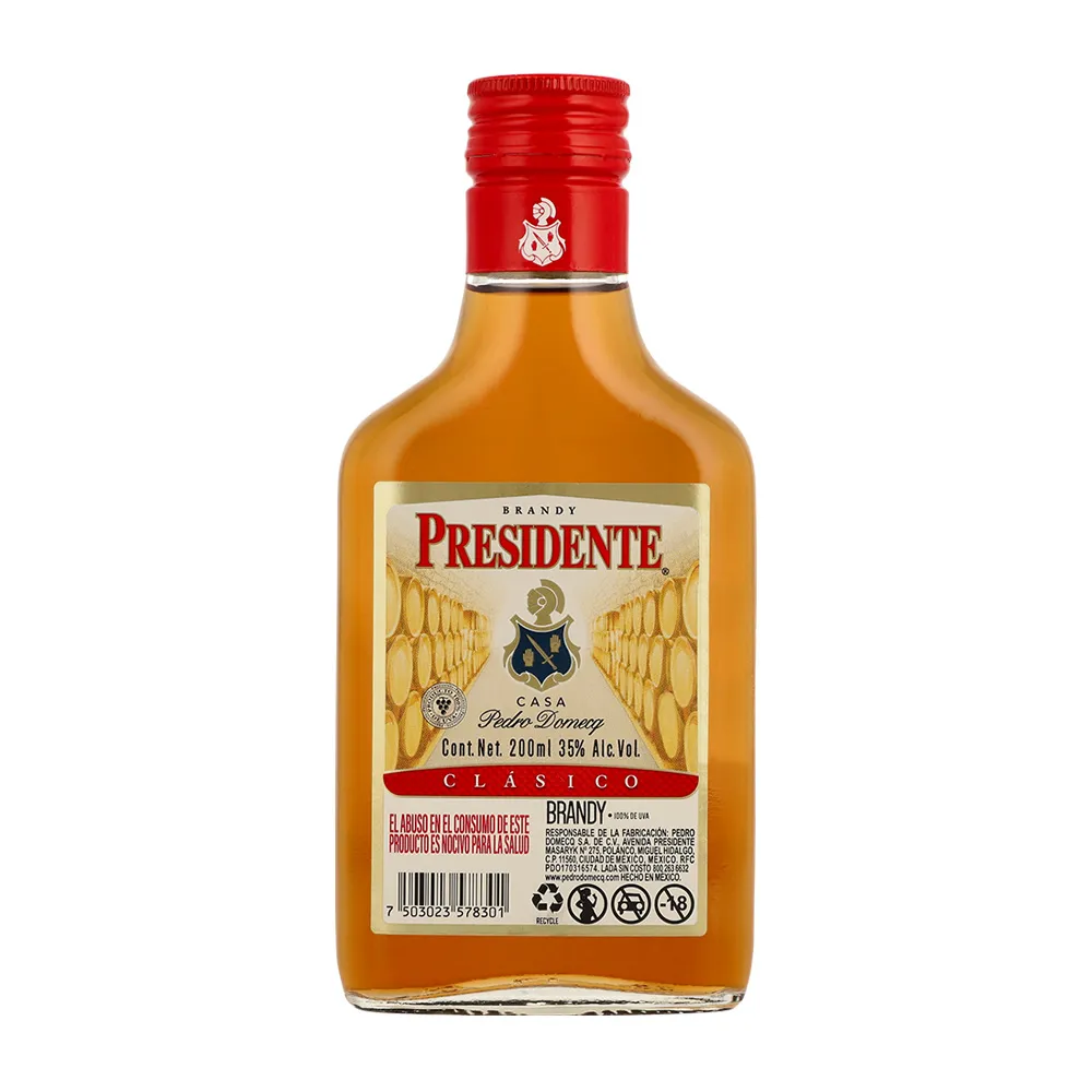 Brandy Presidente Clasico 200ml*